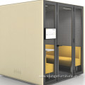 Hidden Soundproof Private Office 4 Person Meeting Booth